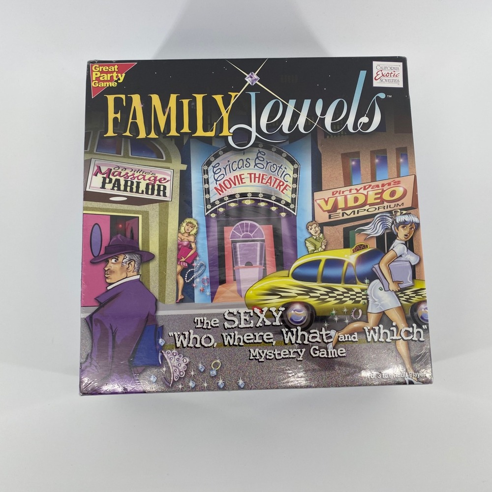 Family Jewels The Sexy Who Where What and Which Mystery Board Game New Sealed